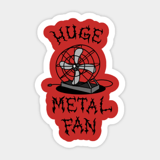 Metal Fan Tshirt Sticker